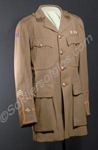 Officer's tunic with medal ribbon bars and Brigade