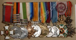 Group of ten medals; Distinguished Service Order,