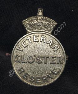 Buttonhole badge for Veteran Reserve. Gloucestersh