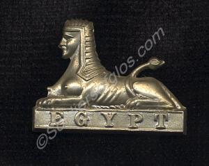 Collar dog in silver. Gloucestershire Regiment. 18
