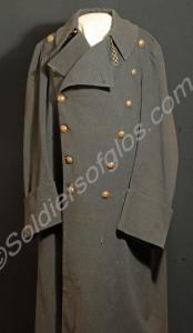 Great coat, grey cloth. Worn By Lieutenant Alfred