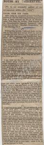 Newspaper cutting: Notes by 'Observer', Oct 18-Nov