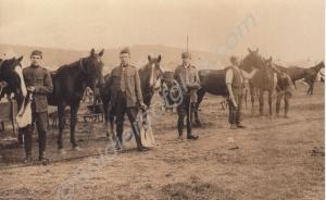 Five troopers, with George Fox Cryer second from l