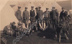 Camp scene. Royal Gloucestershire Hussars. c. 1914