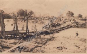 Pontoon bridge across the River Jordan. Royal Glou