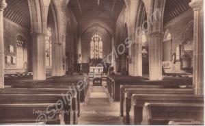 Interior of St Mary's Church, Marshfield, Gloucest