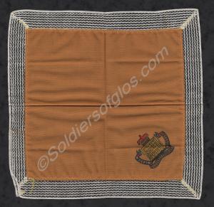 Embroidered table mat with Royal Gloucestershire H