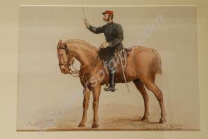 Watercolour painting of Captain Edward Ward Rumsey