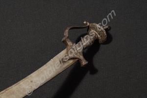 Indian tulwar, a sword with a curved blade, with s