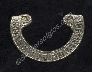 Forage cap scroll, as worn by other ranks in the R