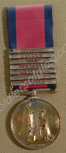 Military General Service Medal with clasps  for Bu