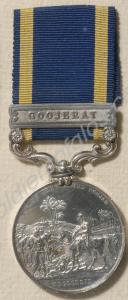 Punjab Medal with clasp for Goojerat. Awarded to M