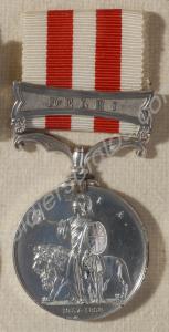 Indian Mutiny Medal with clasp for Delhi. Awarded