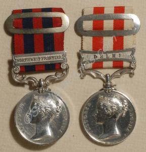 Group of two medals; Indian General Service Medal