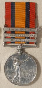 Queen's South Africa Medal with clasps for Natal,