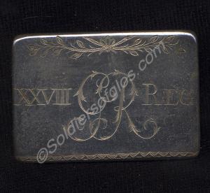 Replica cross belt plate, as worn by the 28th Regi