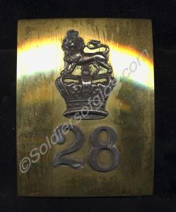 Cross belt plate, as worn by the 28th (North Glouc