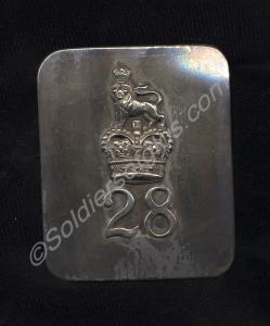 Cross belt plate, as worn by the 28th North Glouce