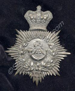 Shako plate, as worn by the City of Bristol Rifle