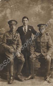 Three brothers, two in the uniform of the Royal Gl