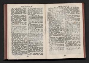 One miniature New Testament with dedication in fly