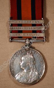 Queen's South Africa Medal with three clasps for C