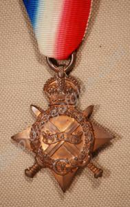 1914-1915 Star. Awarded to 220 Private S. Chandler