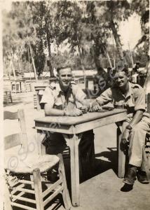 "Dick and I at the Maadi Canteen the Sunday I stay