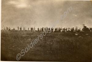 Column of Axis P.O.W.s in the Western Desert.  Roy