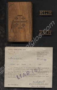 New Testament bound in wood, brass RGH shoulder ti