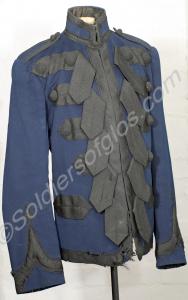 Officer's patrol jacket with black lace. Royal Glo