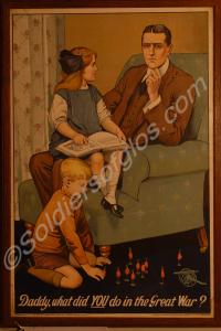 "Daddy, what did YOU do in the Great War?" Poster
