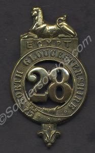 Glengarry cap badge.  28th North Gloucestershire R