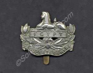 Officer's metal forage cap badge. Thick neck made