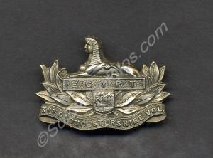 Officer's metal forage cap badge.3rd City of Brist