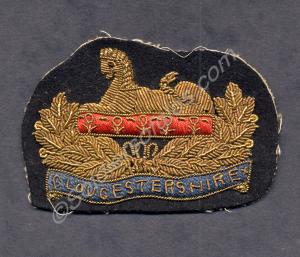 Gloucestershire Regiment officer's embroidered for