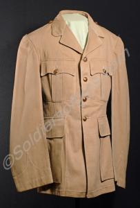 Officer's khaki drill service jacket. Gloucestersh