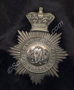 Shako plate as worn by the Royal North Gloucesters
