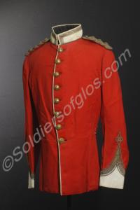 Officer's full dress tunic with white facings, as