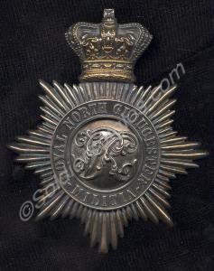 Shako plate, as worn by the Royal North Gloucester
