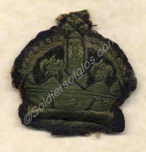 Crown rank badge.  1st Volunteer (City of Bristol)