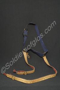 Officer's gold and crimson  dress sword sling. Glo