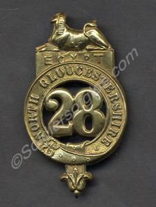 Other Ranks' Glengarry cap badge with sphinx. 28th
