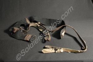 Black leather sword sling, as worn by 2nd Rifle Vo