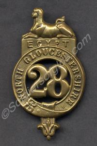 Officer's Glengarry cap badge. 28th (North Glouces