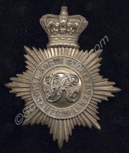 Shako plate, worn by Lieutenant J.E.S. Probyn of t