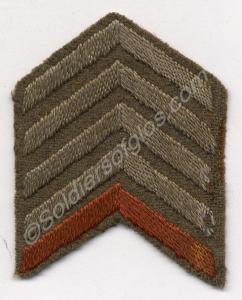 Overseas Service chevrons. Gloucestershire Regimen