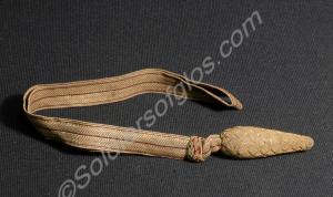Officer's gold and crimson sword knot.
