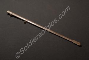 Steel scabbard. Straight. c. 1892.