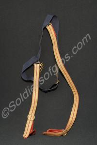 British officer's dress gold and crimson sword sli